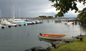 Maritime Resource Management seminar for Tärntank Ship Management on 18 September 2013. Photo taken upon arrival to Styrsö Bratten.